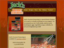Tablet Screenshot of jacksgourmetseasoning.com